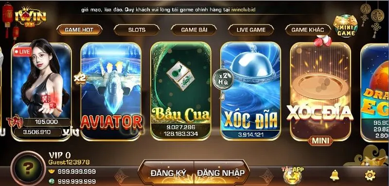 Điểm danh các sản phẩm chủ đạo tại Iwin Điểm danh các sản phẩm chủ đạo tại Iwin