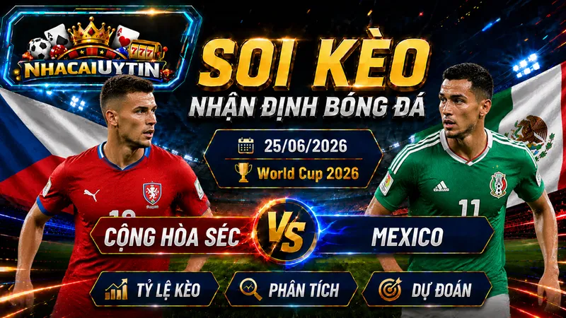 Đội hình ra sân của Cộng hòa Séc vs Mexico