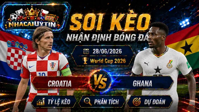  Đội hình ra sân dự kiến của Croatia vs Ghana