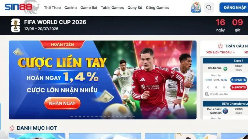Đừng bỏ lỡ Sin88