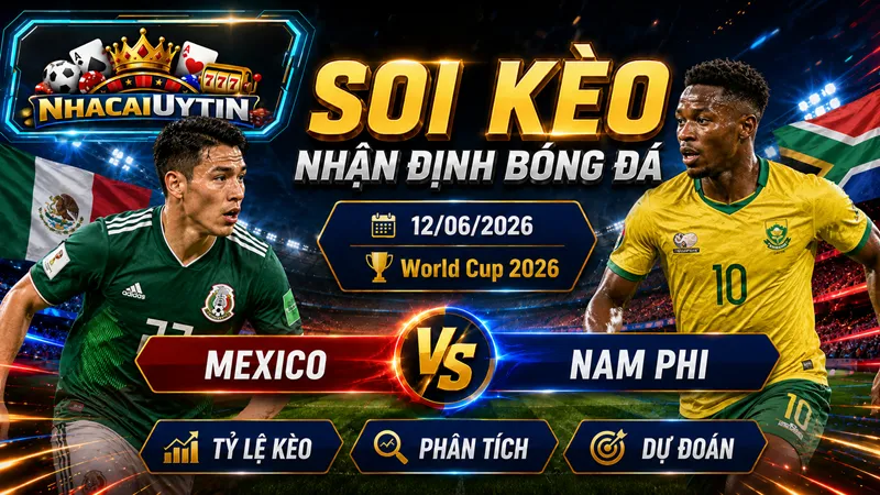 Lực lượng dự kiến của trận đấu giữa Mexico vs Nam Phi