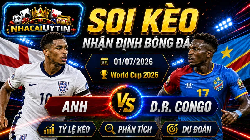 Lực lượng ra sân của Anh vs D.R. Congo sắp tới