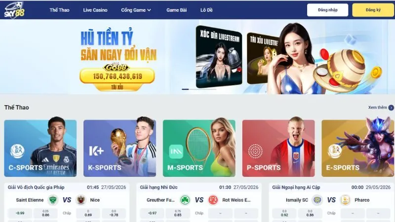 Sky88 đỉnh cao cá cược Châu Âu